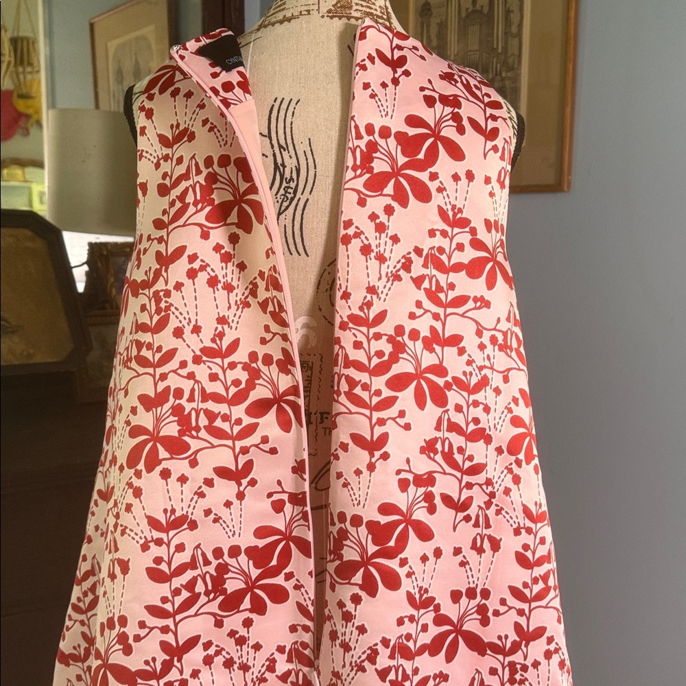 Anthropologie Cynthia Rowley Chestnut Hill Red Motif Mini Swing Dress NWT - Picture 8 of 16